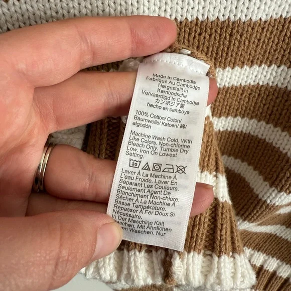 NWT J. Crew Rollneck Striped Sweater size Medium - Picture 10 of 11